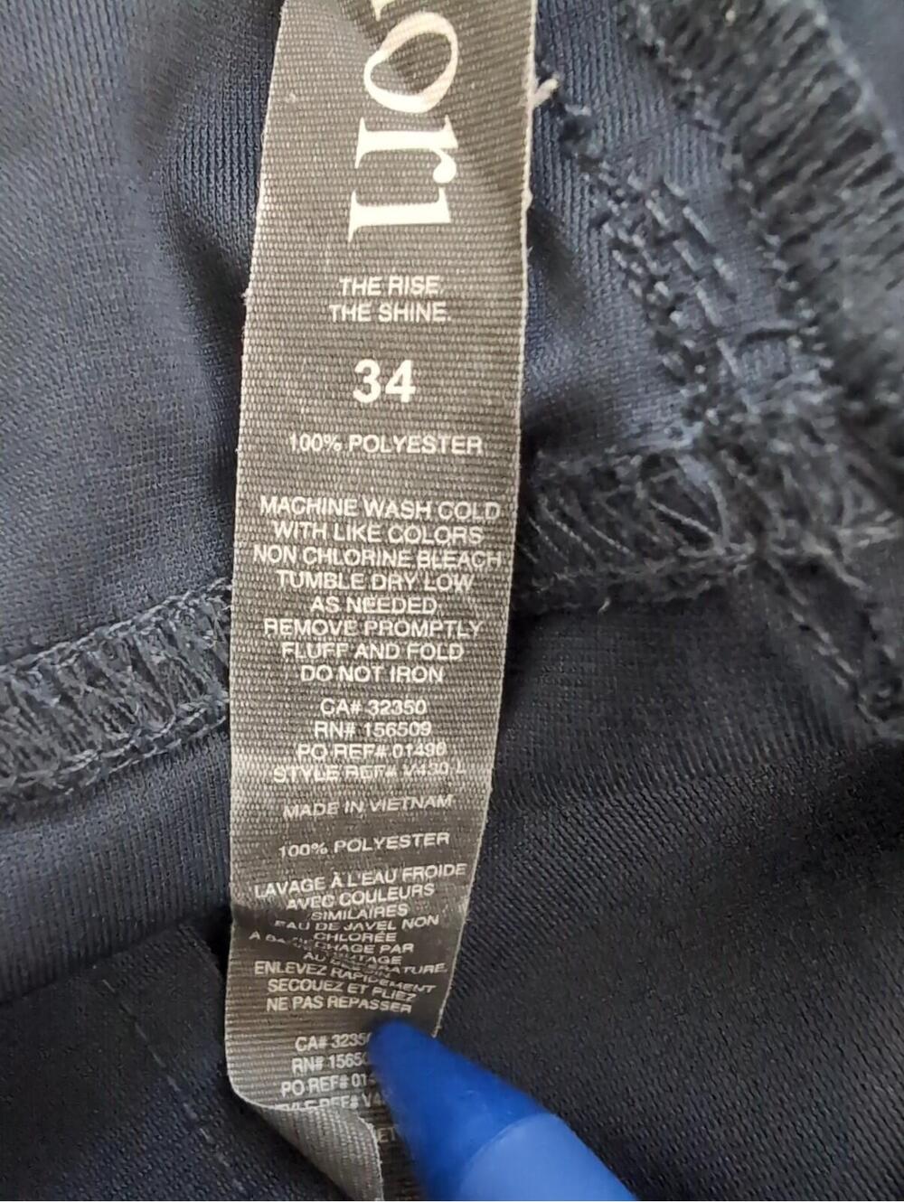 VUORI Meta Navy Blue Technical Performance Activewear Chino Pants Men's 34(1360) - Picture 6 of 6